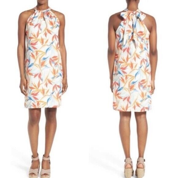 Tommy Bahama Dresses & Skirts - TOMMY BAHAMA Palms of Paradise Birds Floral Linen Halter Dress Size Small $128